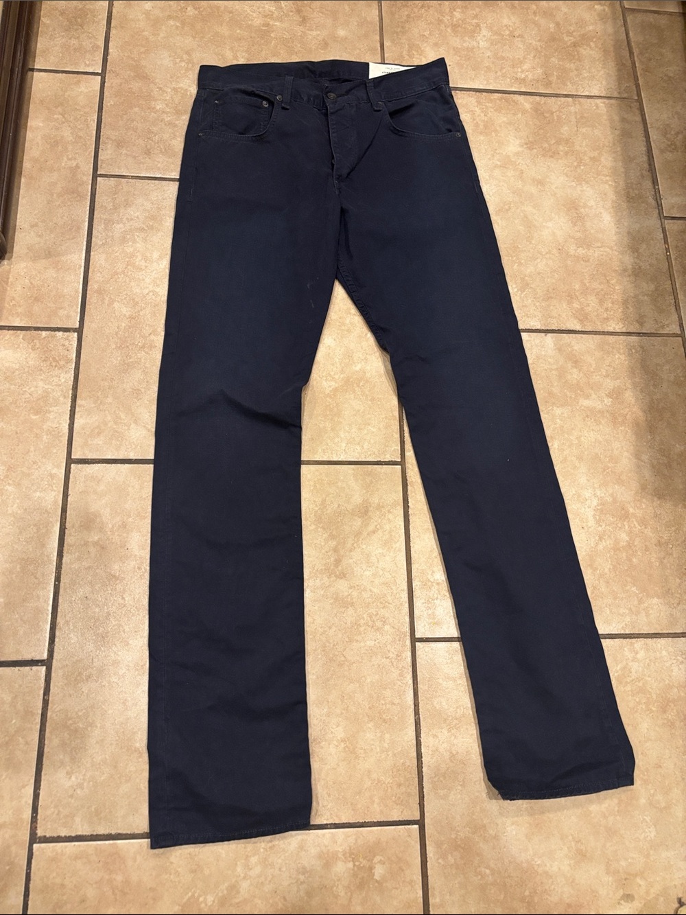 Rag & Bone Navy Fit 3 Chino Slim Straight Leg Pants